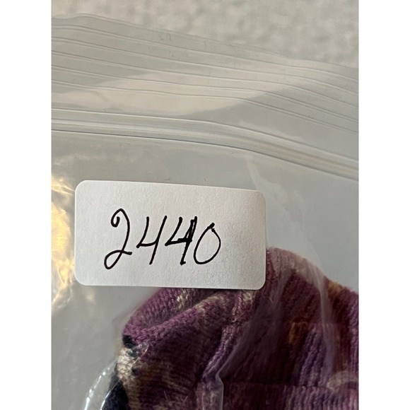 Chicos Paisley Open Front Cardigan Sweater Purple Women Size 2 - Picture 9 of 9